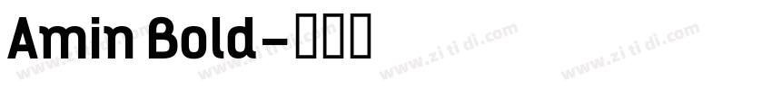 Amin Bold字体转换